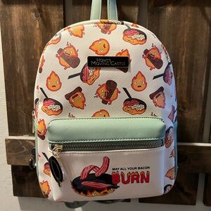 Howls Moving Castle Calcifer Mini Backpack Purse
